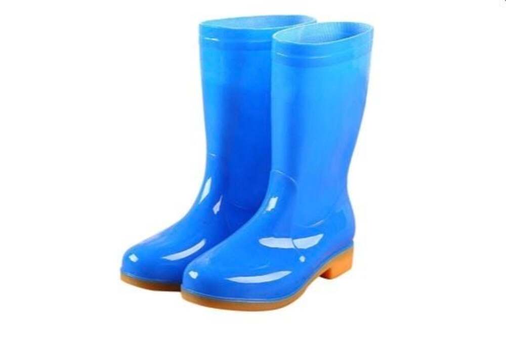 PVC High Tube Adult Womens Rain Boots Waterproof And... From Longda007,